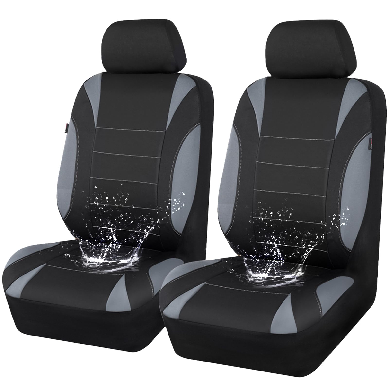 CAR PASS Waterproof Car Seat Covers Front Seats Only with 5mm Composite EVA, Neo
