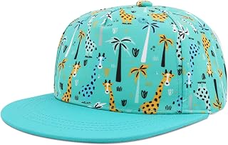 BAVST Kids Boy Girl Baseball Cap Baby Sun Hat Adjustable Toddler Trucker Hats with Flat Brim for Summer Outdoor
