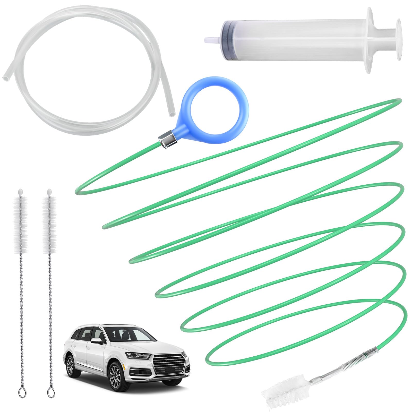 Auto Sunroof Drain Cleaning Tool, 120 Inch Flexible Tube Cleaning Brush | with P