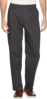 Dockers Relaxed Fit Signature Khaki Lux Cotton Stretch Pants – Pleated – Trousers – Jogging – Men's