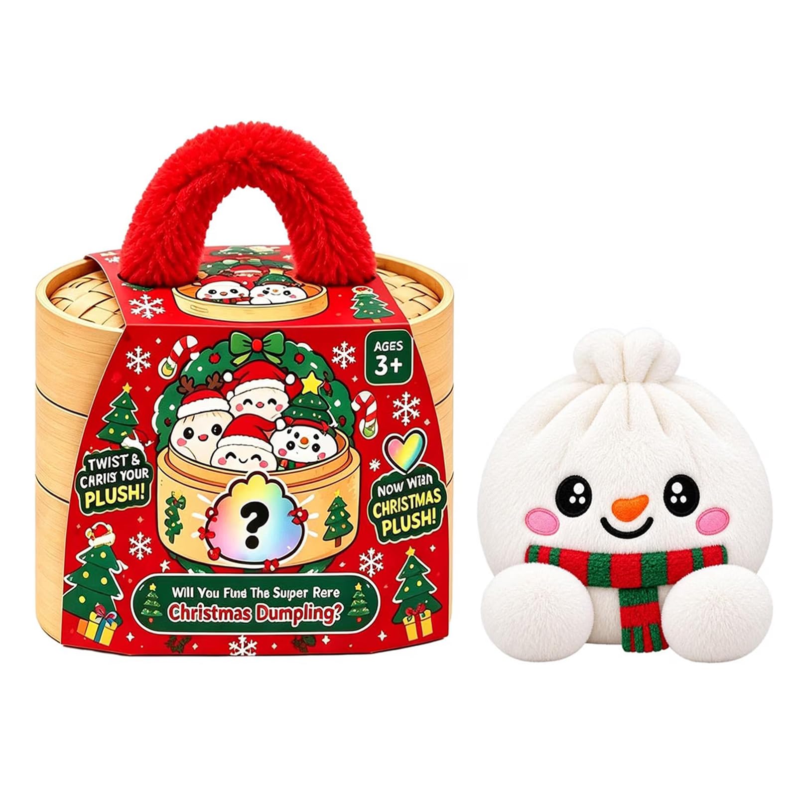 Dumpling Pillow Squishy Jumbo Plush Dumplings Cute | Christmas Halloween Dumplin
