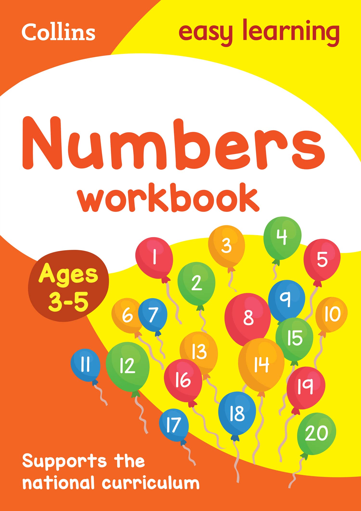 Numbers Workbook Ages 3-5: Prepare for Preschool with easy home learning (Collin