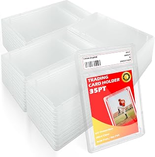 24 Pack 35PT Trading Card Holders with Label Area
