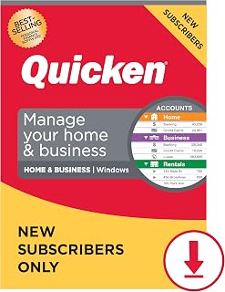 Quicken Home & Business for New Subscribers, Manage your personal and business finances all in one place| 1 Year [PC Online code]