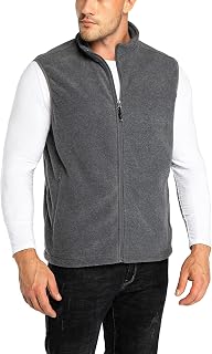 33,000ft Men's Fleece Vest Outerwear Lightweight Zip Up Sleeveless Jacket