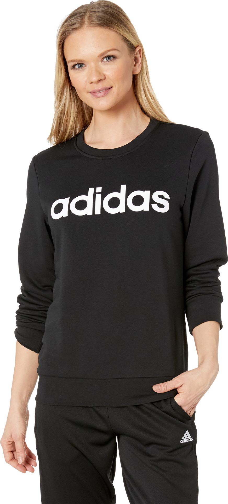 adidas Women's Essentials Linear French Terry Sweatshirt Sweatshirt