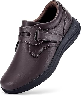 FitVille Scarpe Larghe Donna in Pelle Leggere e Comode per Passeggio per Piedi Sensibili