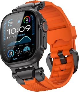 ULTIMAL Compatible with Apple Watch Ultra 3/2/1 49mm Watch Band, Men Watch Band, Sport Band, Sturdy High Quality Metal