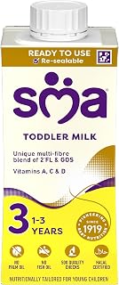 SMA 3 Toddler Baby Milk Ready Drink Liquid Formula, 1-3 Years 200ml (Pack of 12)