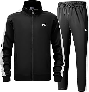 ANOTWENER Men's Tracksuit Jogging Suit Set Sports Suit with Jacket Trousers