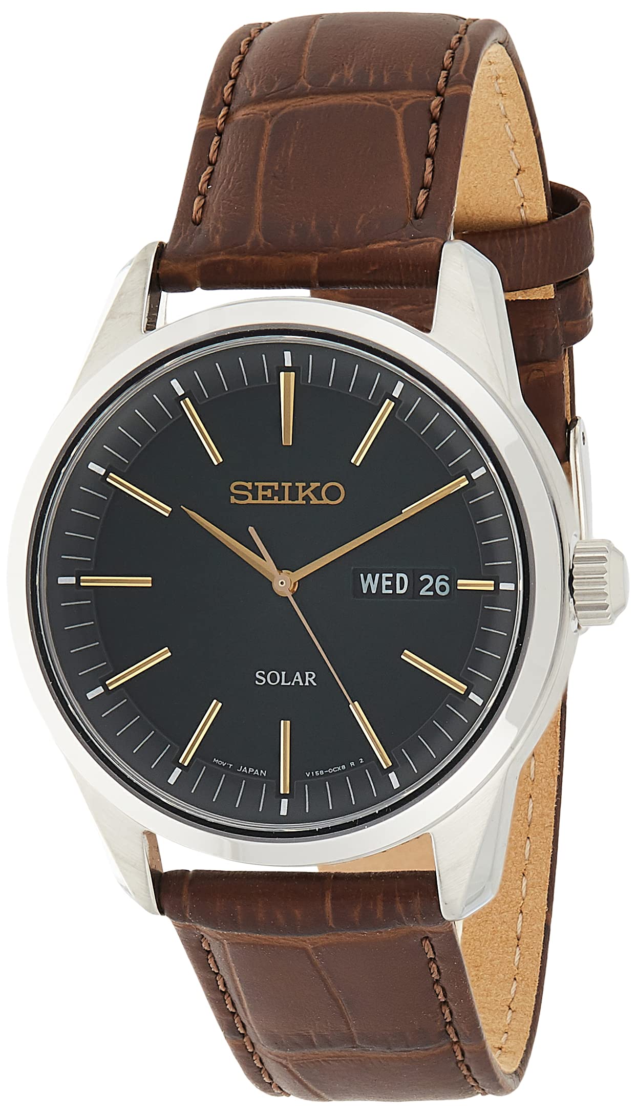 SEIKO Watch for Men - Essentials - with Day/Date Calendar, LumiBrite Hands and M