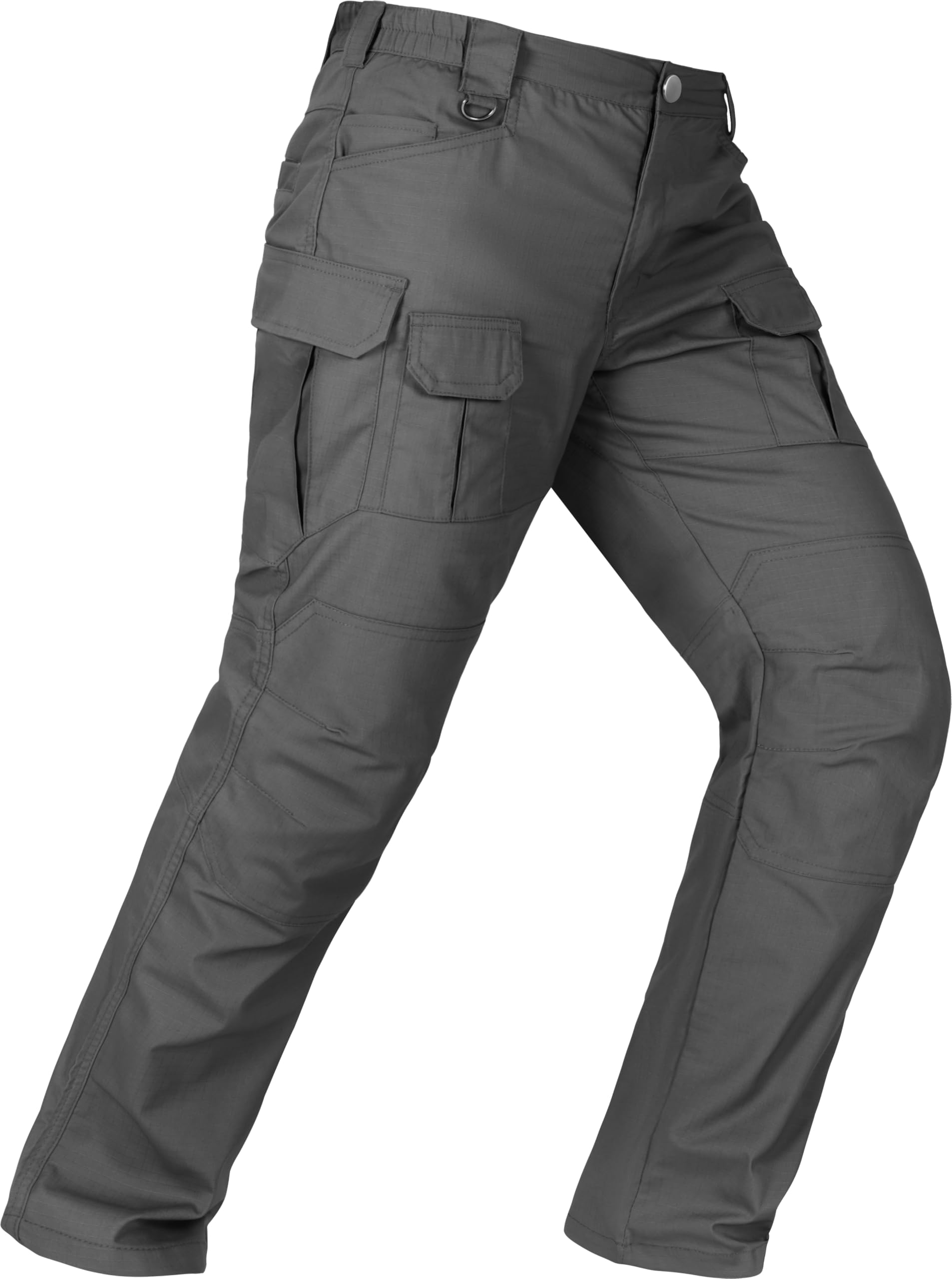 Men's Tactical Pants Water Resistant Stretch Cargo Ripstop Pants Lightweight Bre