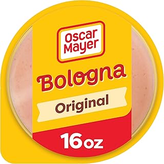 Oscar Mayer Deli Lunch Meat, Bologna, 16 oz Package | Sliced Bologna Lunch Meat Made with Chicken & Pork, Fully Cooked & Ready to Eat, Add to Sandwiches, Wraps & Deli Platters
