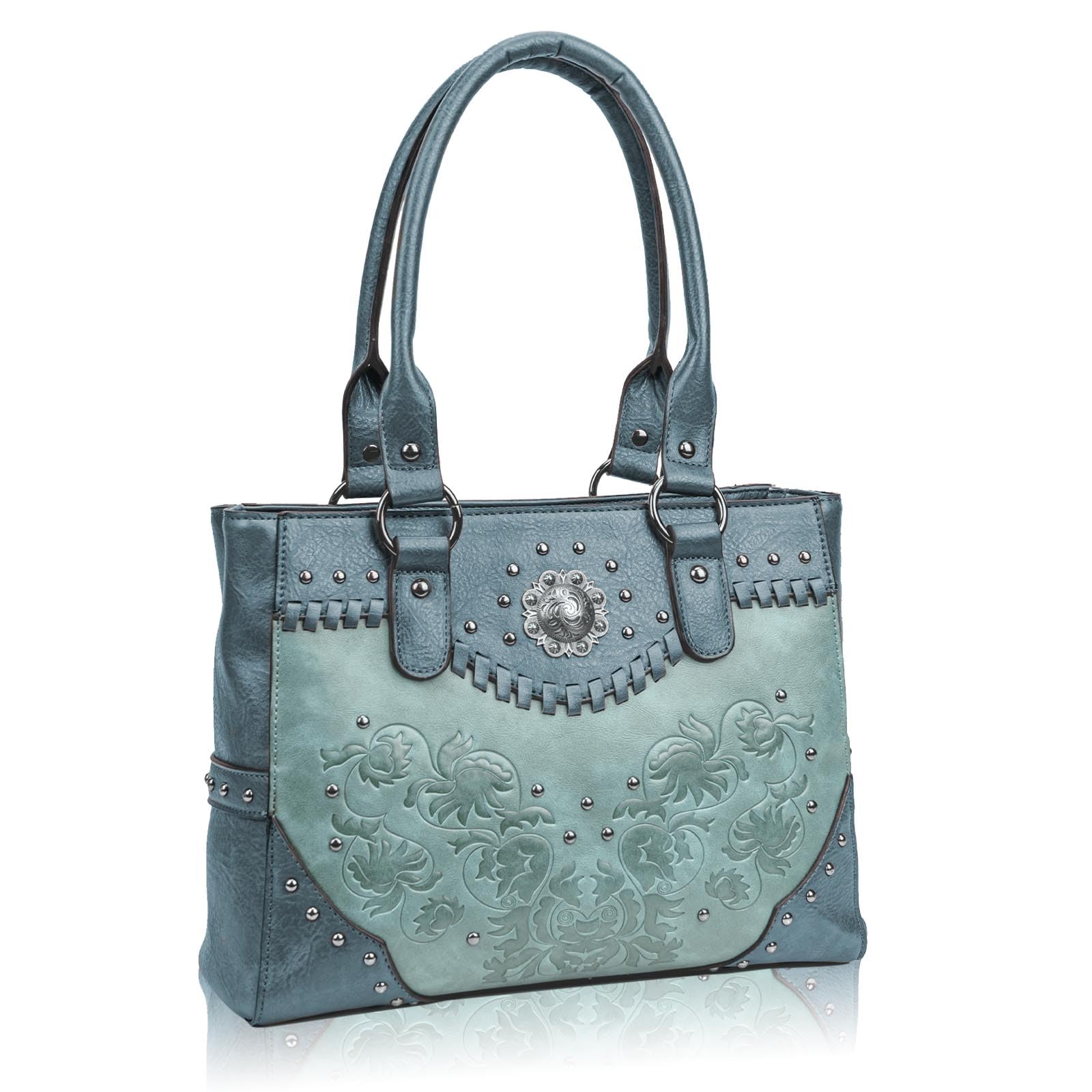LAVAWA Tote Bag for Women Large Western Purse Ladies Top Handle Shoulder Handbag