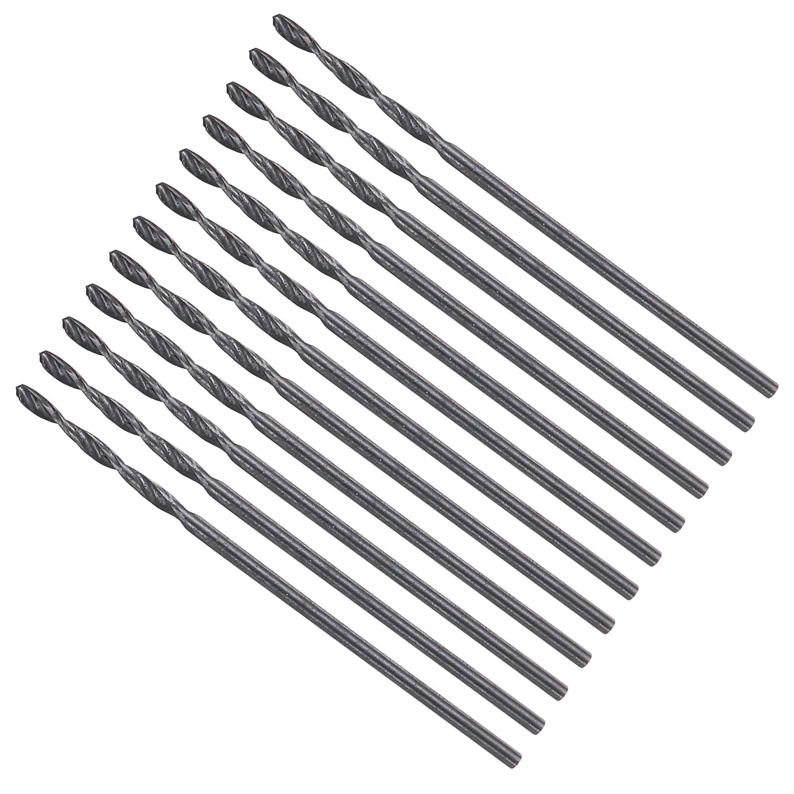 METALLIXITY Drill Bit (0.8mm) 4241 High-Speed Steel for Wood 12Pcs | Straight Sh