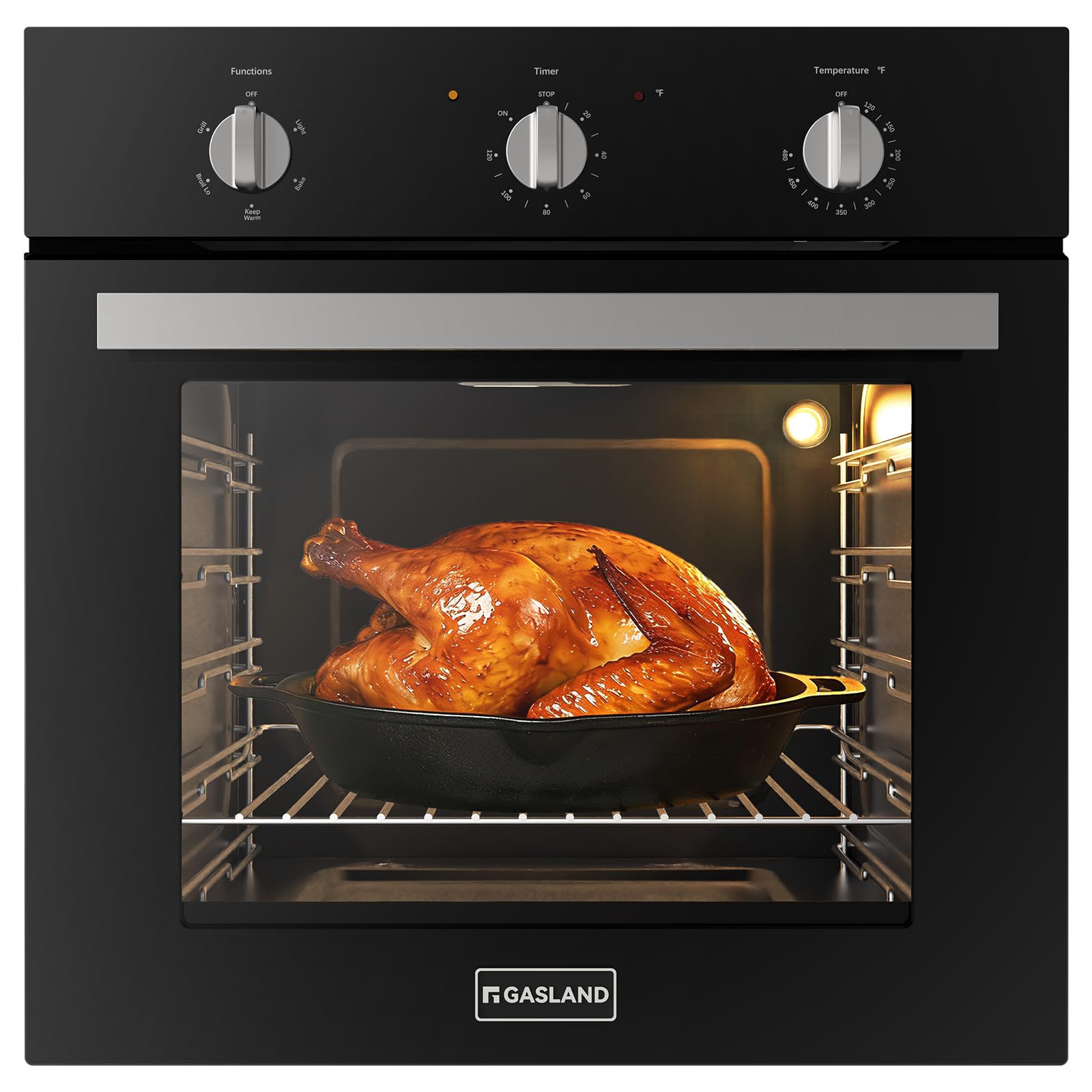 GASLAND 24 Inch Built-in Electric Oven, 2.79 Cu.ft, 2200W, ETL Certified | 5 Coo