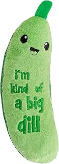 Catstages Crunchy Pickle Kicker Chew Cat Toy, Catnip & Dental Mesh, 6.5" | Crinkle Sounds, Long Plush Body for Bunny Kicking, Helps Keep Teeth Clean & Massages Gums, Indoor Enrichment, Cats & Kittens
