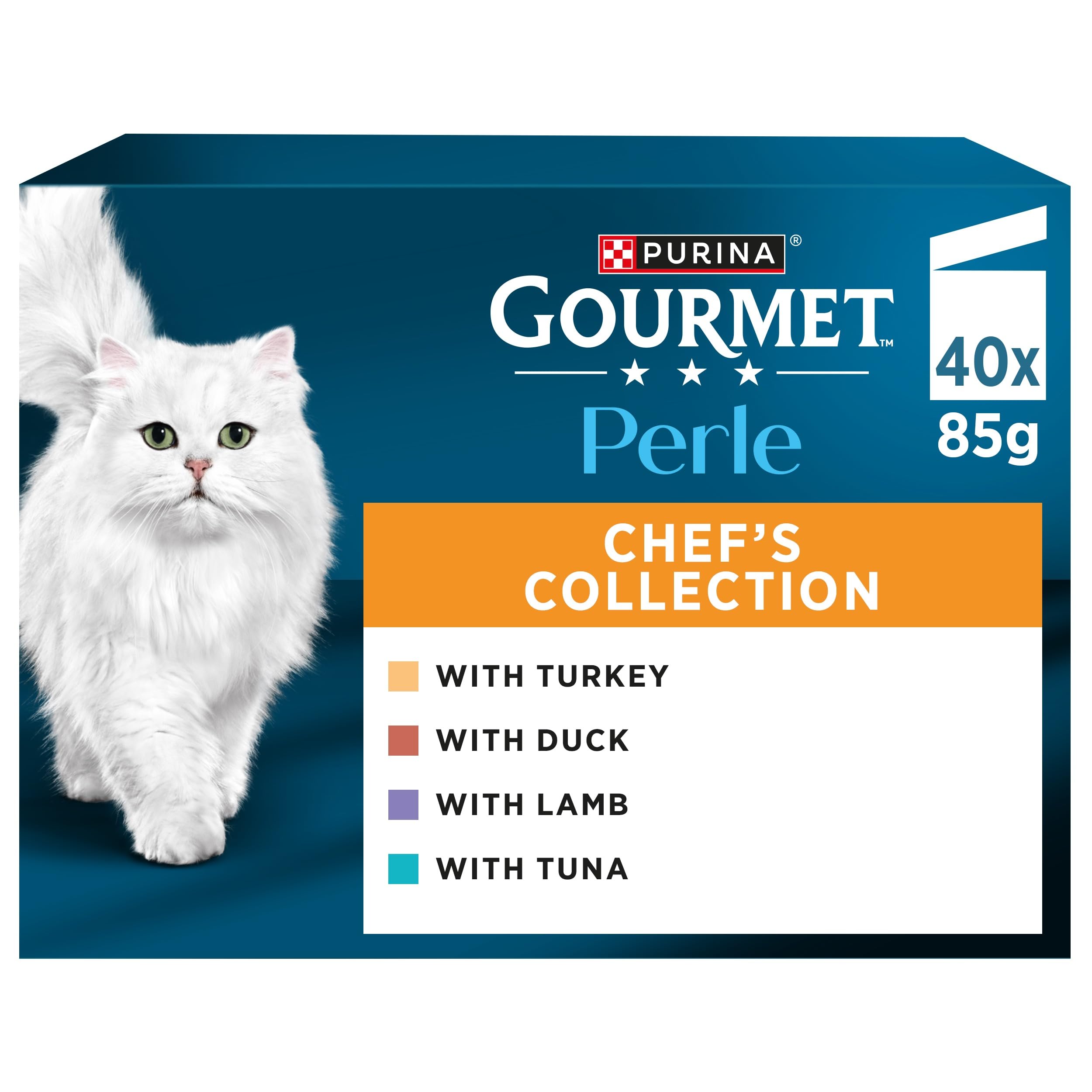 GOURMET Perle Chef's Collection Adult Wet Cat Food Mini Fillets in Gravy Variety