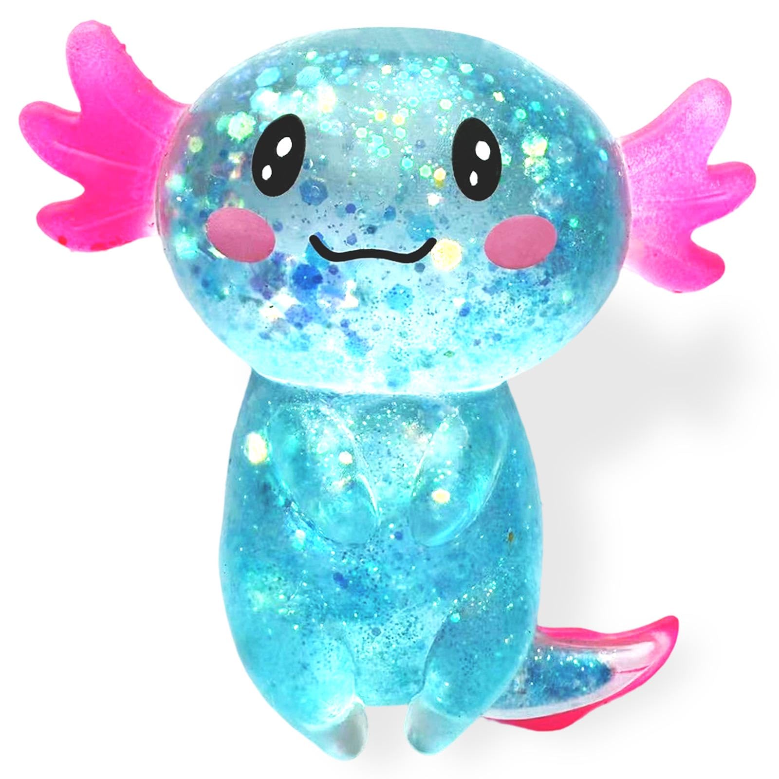 Axolotl Squishy Stress Relief Toy Glitter Fidget Toys Cute Malt Sugar Axolotl To