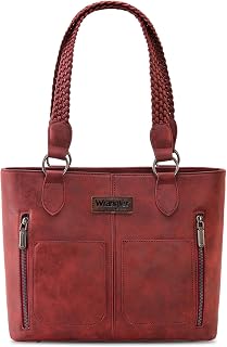 Wrangler Women's Multi Pocket Woven Strap Tote Bag