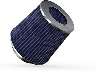 K&amp;N High-Flow Original Lifetime Universal Clamp-On Air Filter: Performance, Premium, Washable: Flange Diameter: 4 In, Filter Height: 5.5 In, Flange Length: 1.125 In, Shape: Round Tapered, RG-1001BL