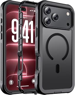 jaroco Magnetic for iPhone 18 Pro Max Case/iPhone 17 Pro Max Case Black | Compatible with MagSafe,Military Grade Drop Protection,Heavy Duty Protection,Non-Slip,Shockproof 2-Layer Durable Bumper Case