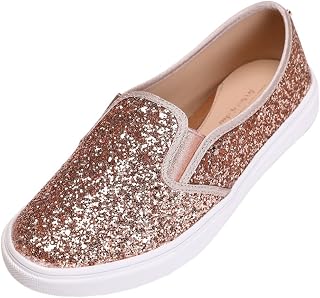 Feversole Women's Fashion Slip-On Sneaker Casual Flat Loafers, Fashion Slip-on Sneakers for Women Casual Flat Loafers