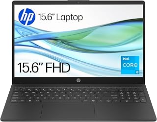 HP 15.6” Laptop | Intel Core i3-N305 | 8GB RAM | 256GB SSD | Full HD | Anti-glare | Up to 10.75 hours Battery | Fast Charge | Dual Speakers | Windows 11 | Black | 15-fd0058na | Charger Included
