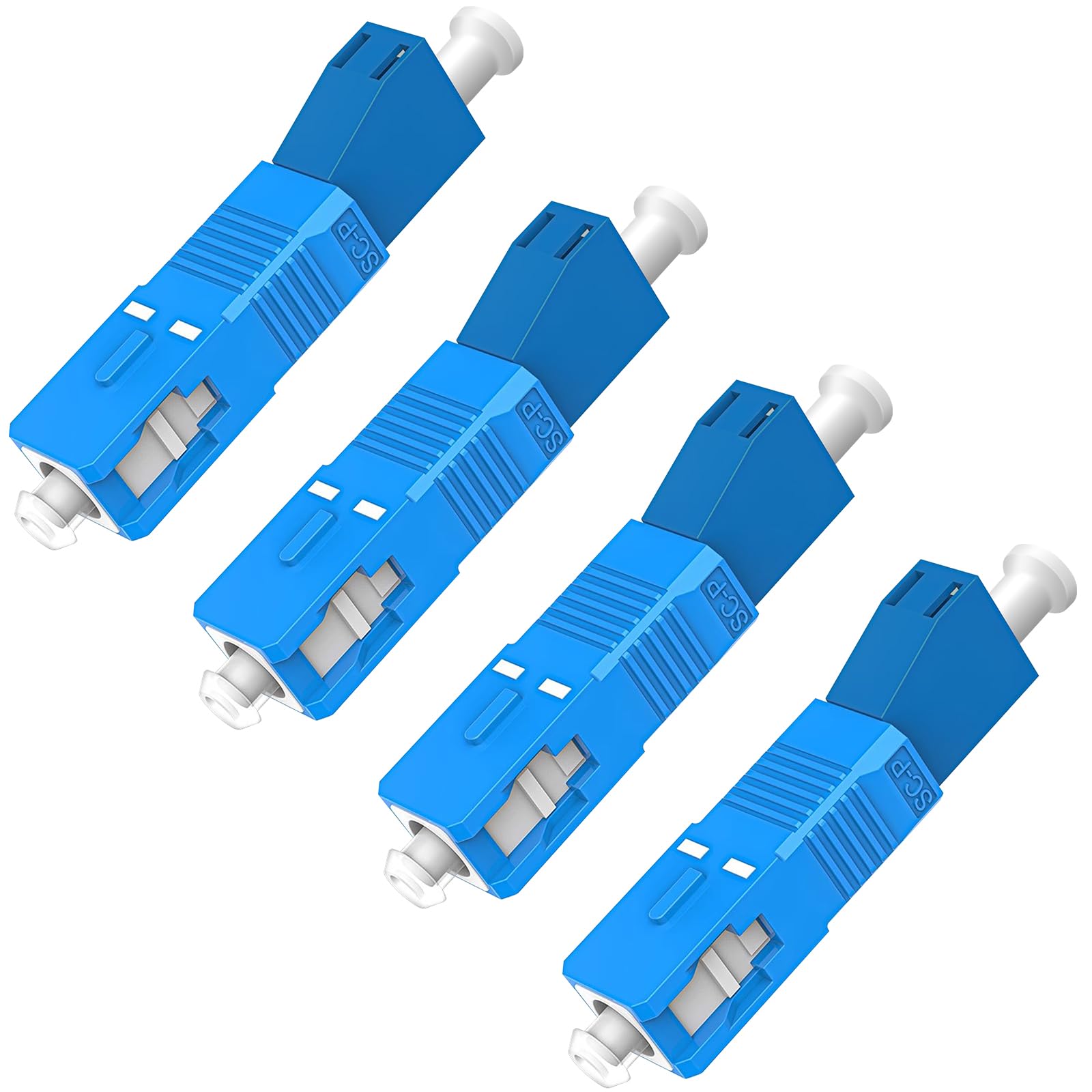 Duttek SC to LC Adapter-Single Mode 4 Pack, 9/125um SC/UPC Male to LC/UPC Female