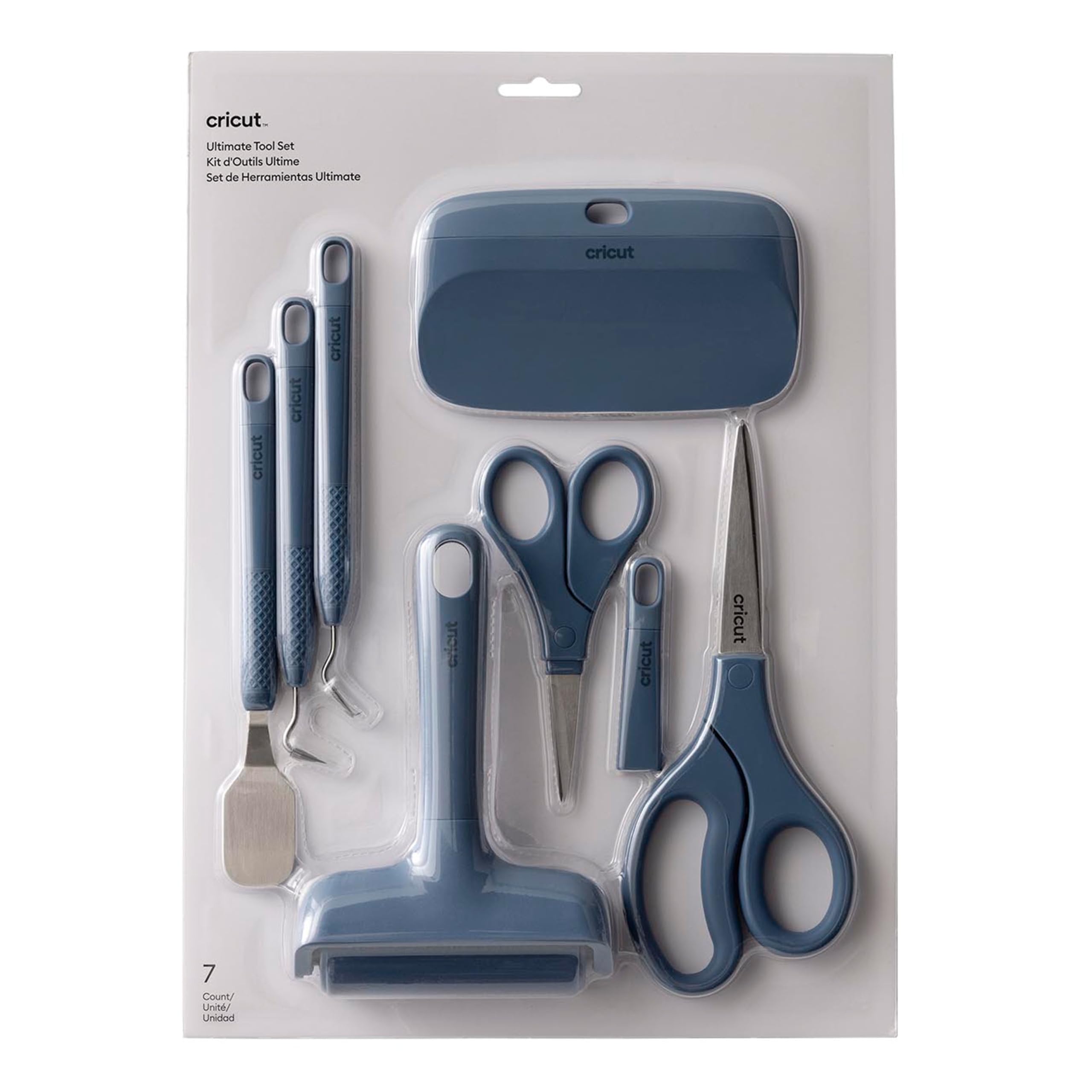 Cricut Ultimate Toolset, Blue - 7 Precision Craft Tools | Weeder, Hook Weeder, W