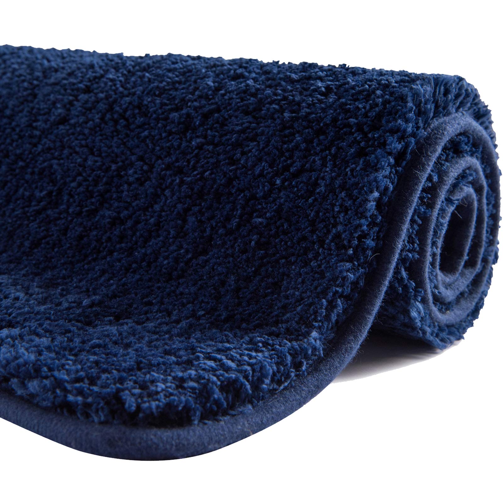 80cm x 50cm Non Slip Bath Mat Machine Washable Durable Soft Fluffy Microfiber Ba