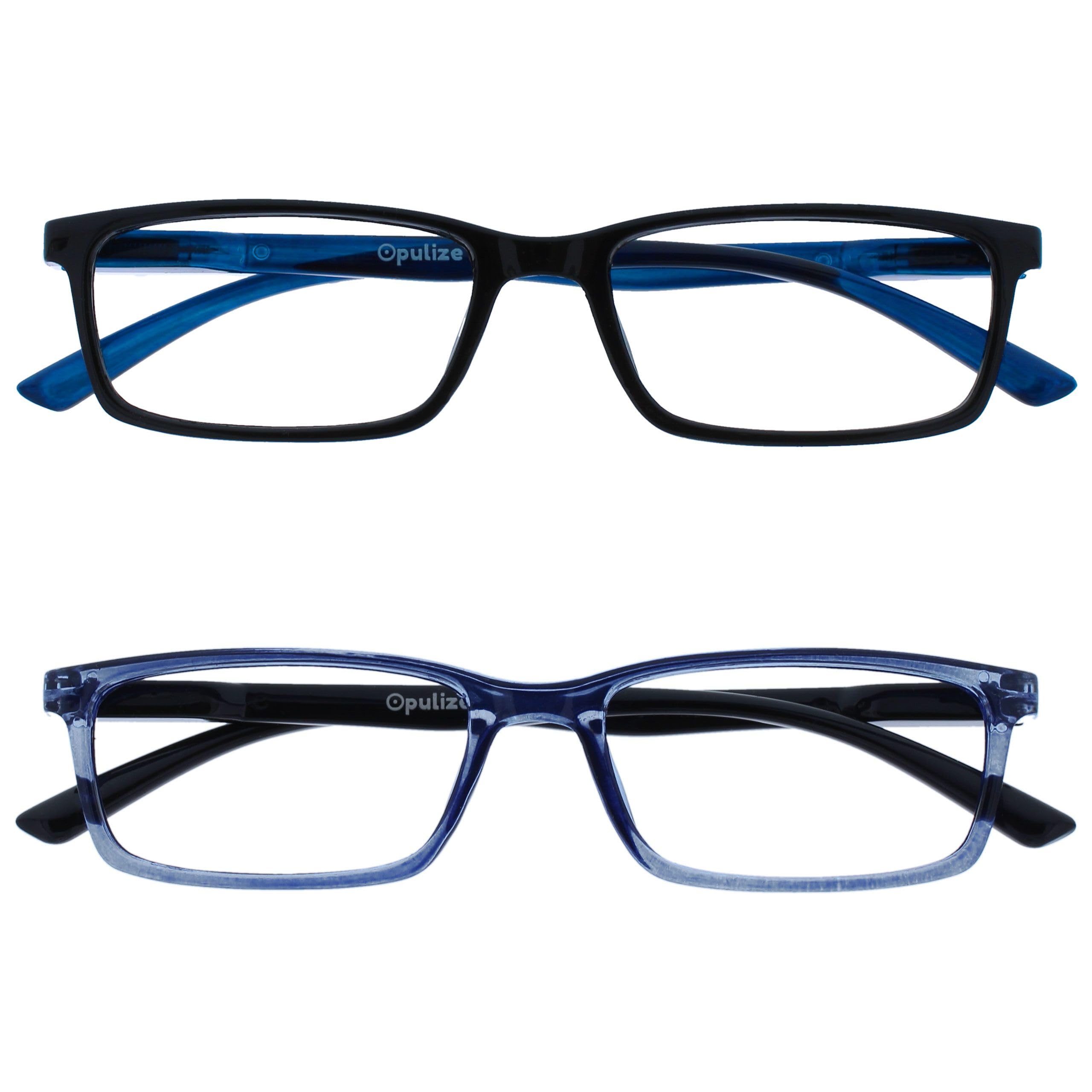 OPULIZE See - Filter Glasses Set of 2 Blue Light Narrow Frame Spring Hinges Impr