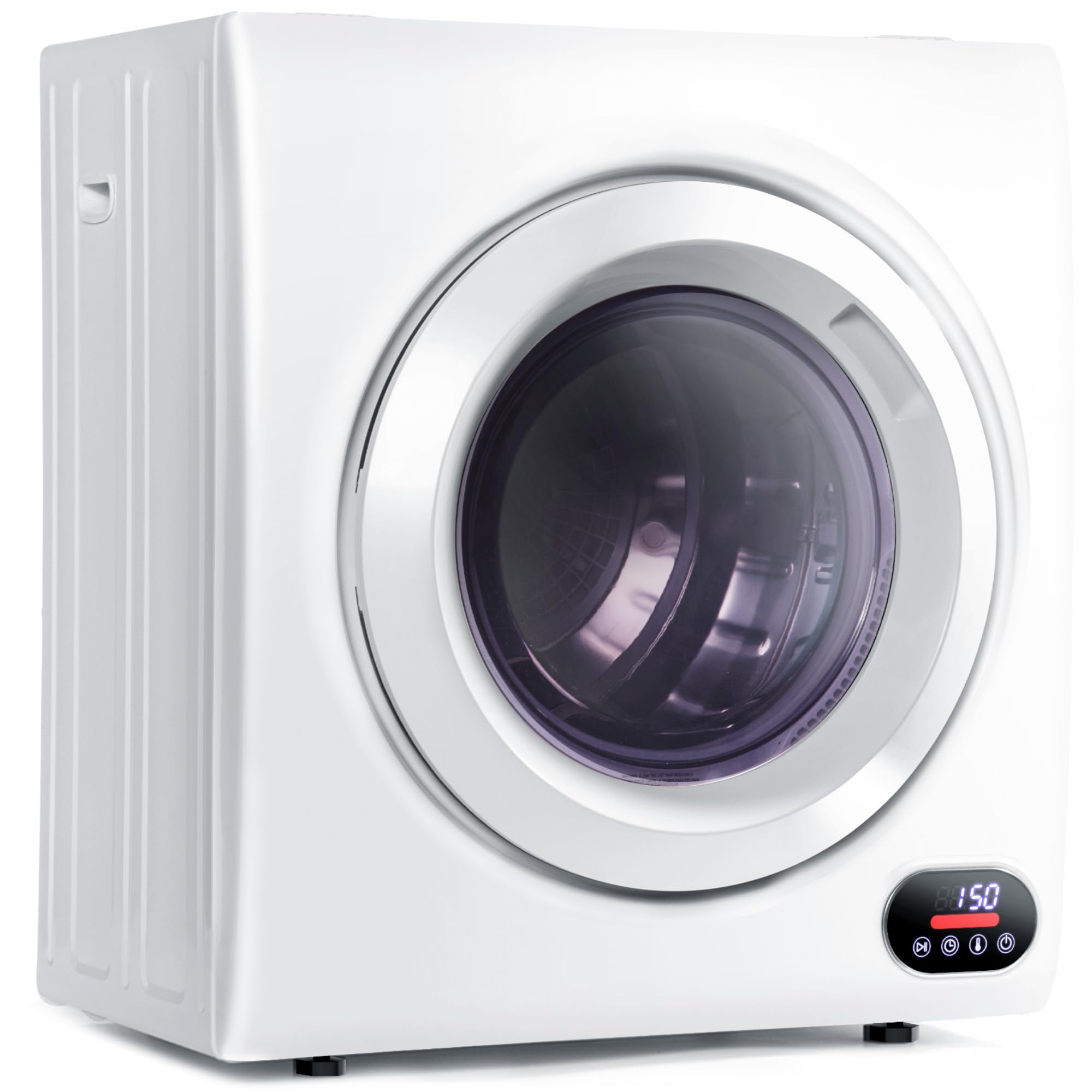 Euhomy Compact Laundry Dryer, 3.5 cu ft Front Load Stainless Steel Clothes Dryer