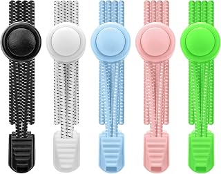 AIXMEET 5 Pairs of Elastic Shoelaces Without Tying 100 cm Sports Shoelaces with Quick Release Rubber Shoelaces for Children, Elderly