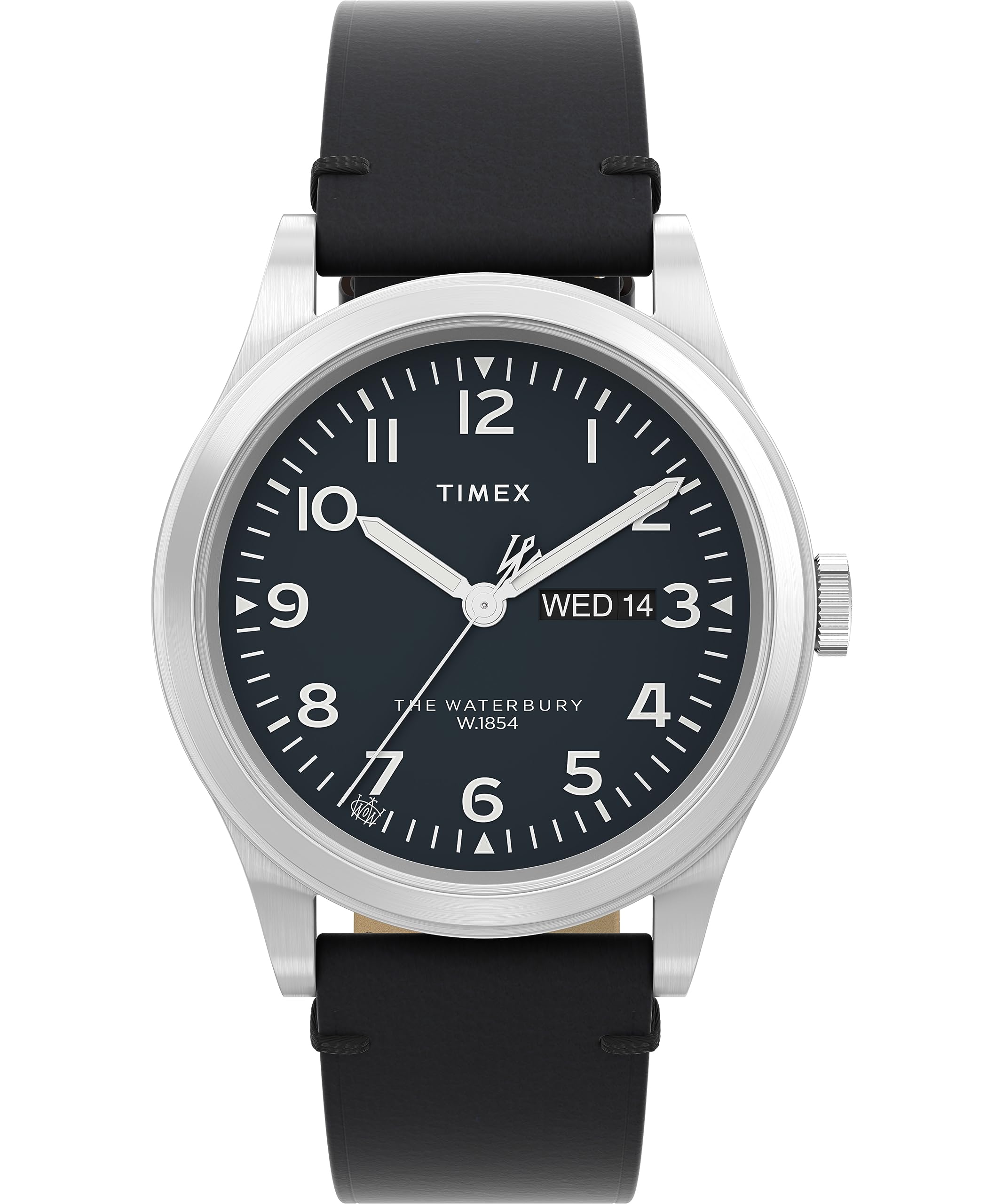 Timex Waterbury - Reloj analógico para hombre de 39 mm, caja de acero inoxidable