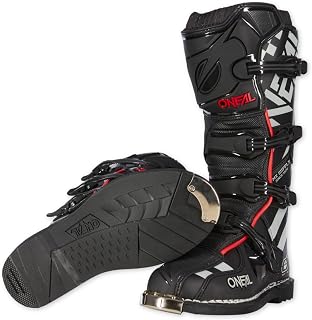O'NEAL | Motocross Boots | MX Enduro | Metal Sole Protection, Easily Adjustable Buckles | TRIBUTE Boot | Adult | Black