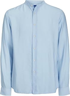 JACK & JONES Jormarshall Band Shirt Ls Camicia a maniche lunghe Uomo