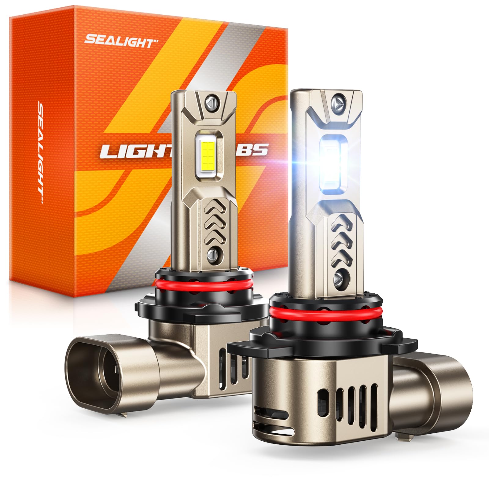 SEALIGHT L2S 9012 LED Light Bulbs, 12X 70000LM Super Brighter 6500K Cool White, 