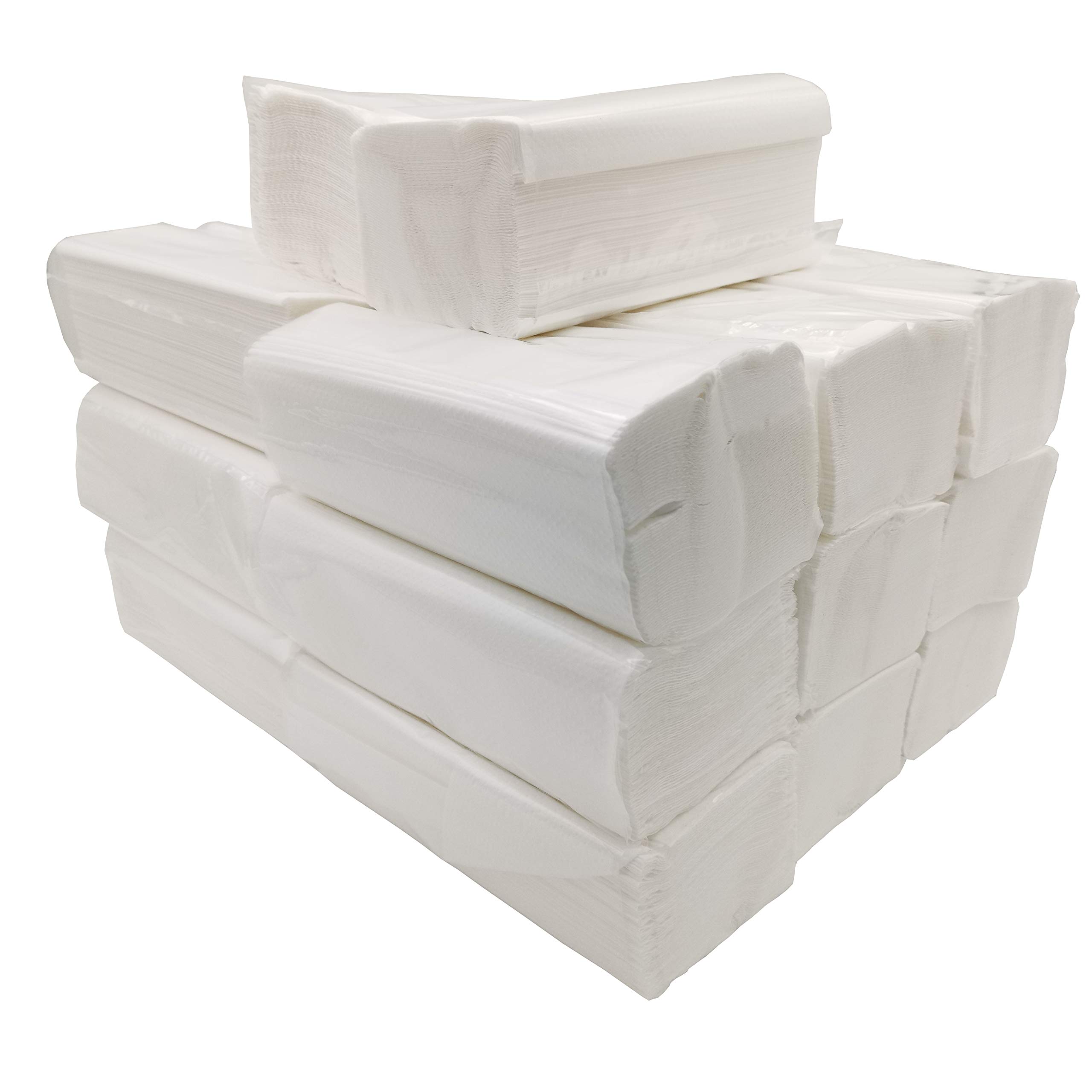Limpiezabarata Zig Zag Fabric Hand Drying Paper Towel, Laminated Double | Virgin