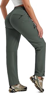 MoFiz Women's Hiking Pants Quick Dry Lightweight Trekking Pants with Pocket Breathable Functional Outdoor Pants for Women UV Protection (S-2XL)