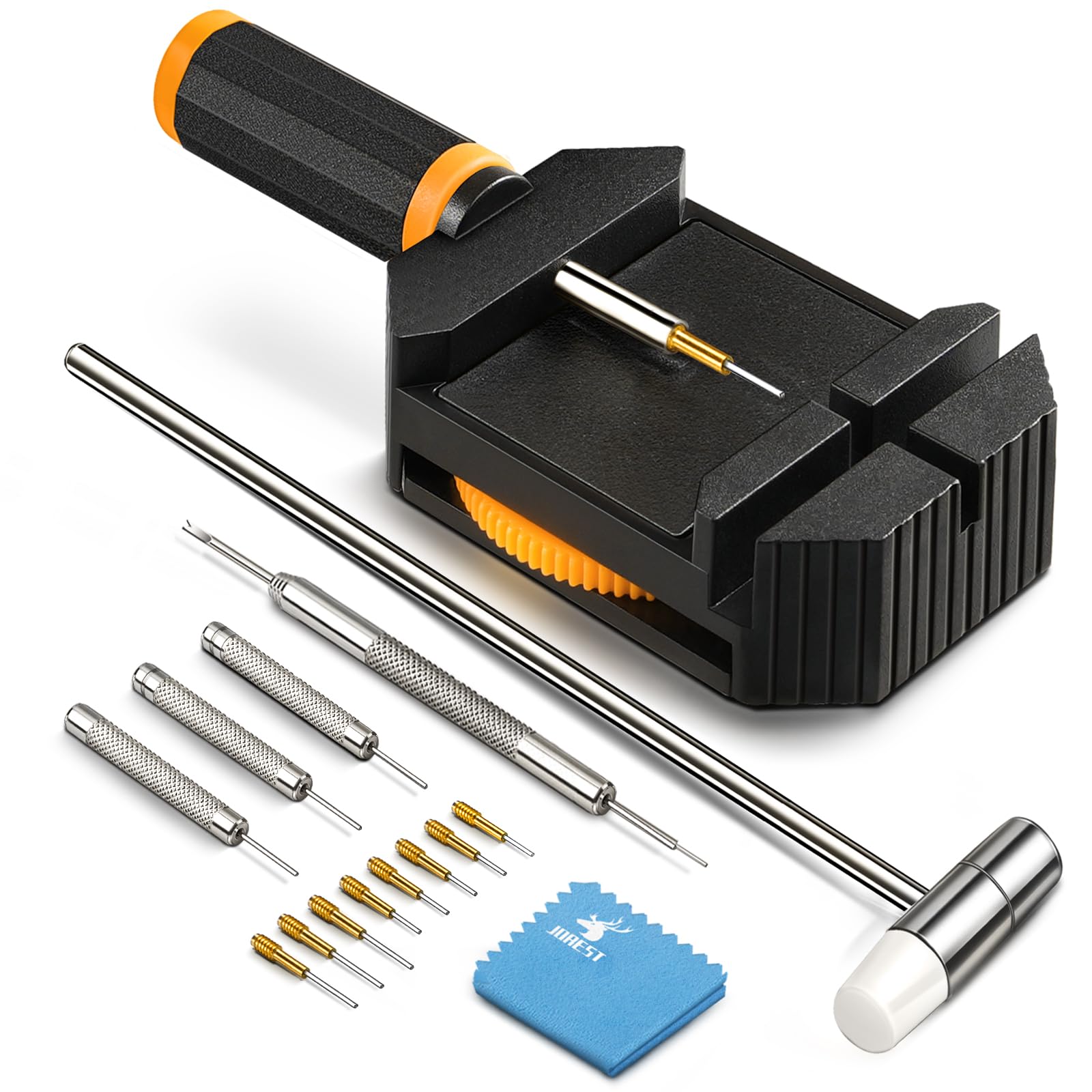 JOREST Watch Link Removal Kit, Resizing Tool for Bracelet Adjustment & Replaceme