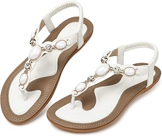 SHIBEVER Dressy Flat Women Sandals: Comfortable Summer Thong Flats Sandal