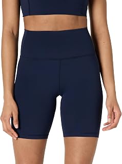 Amazon Essentials FormFlex Women's High Waist Soft Cycling Yoga Sports Shorts