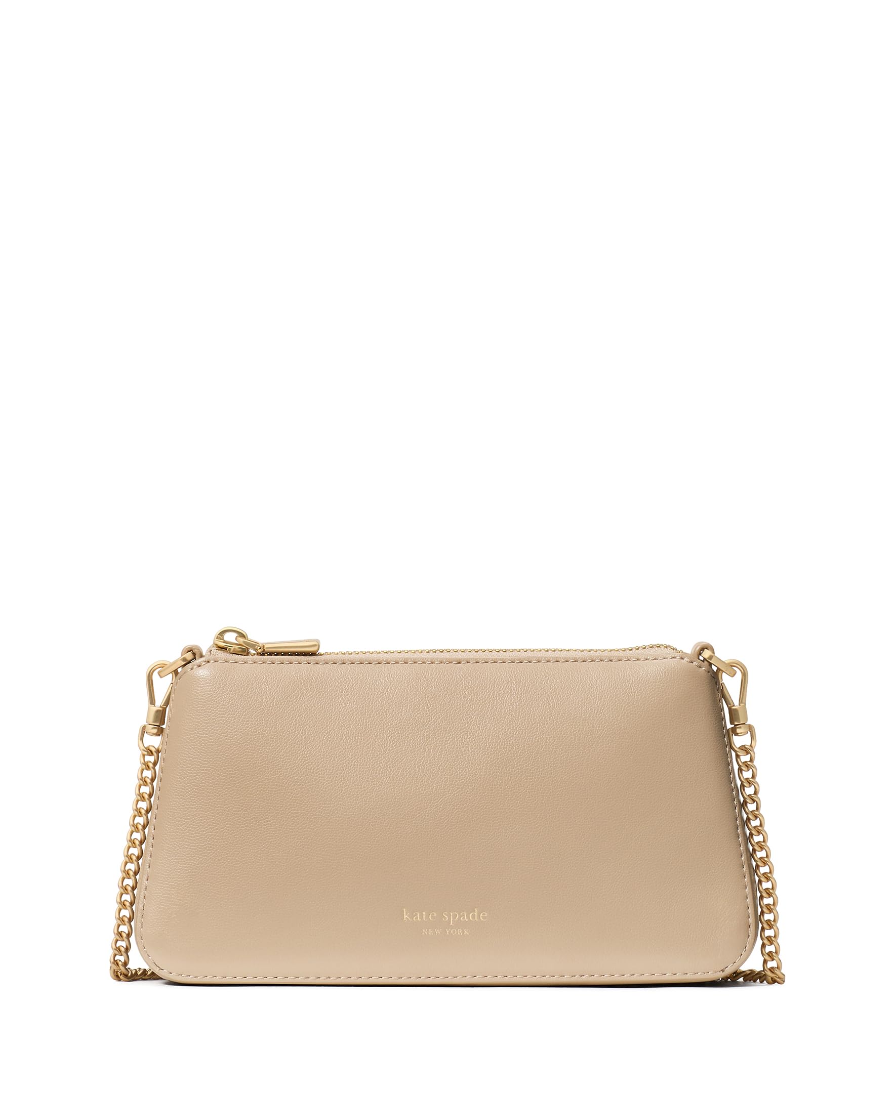 Kate Spade New York Grace Fine Grain Leather Pochette, Mujer, Timeless Taupe, Ta