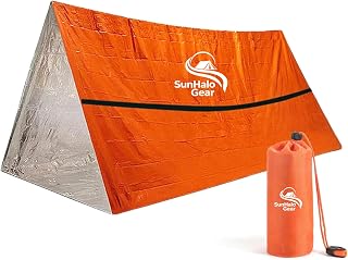 Emergency Survival Tent Shelter,Camping,Emergency Tents,1 or 2 Person | Emergency Survival Tent Shelter,with Emergency Whistle,1 or 2 Person Emergency Tent