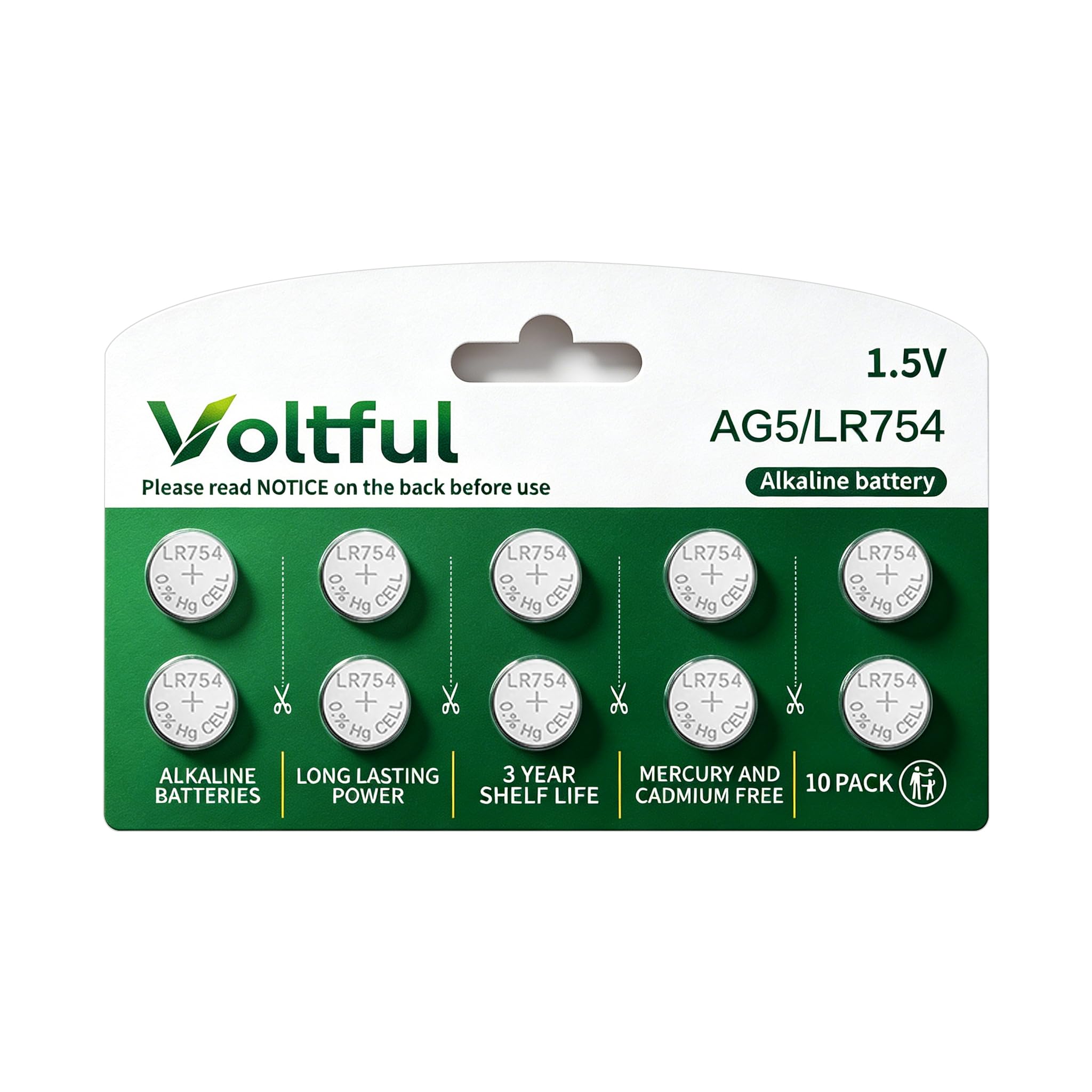 AG5 LR754 Batteries(10)
