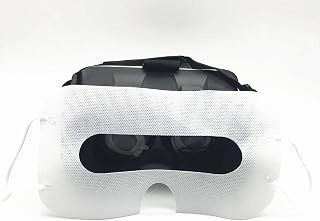 100 Pack Disposable Sanitary Eye Covers - Compatible with HTC Vive Pro/PS VR/Gear VR/Oculus Rift Go & More - White