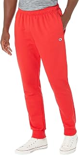 Champion - Fleece Sports Trousers, Cotton Sports Trousers for Men, Patch C, 31-36 Inches (Large and High), Men's Tracksuit Bottoms