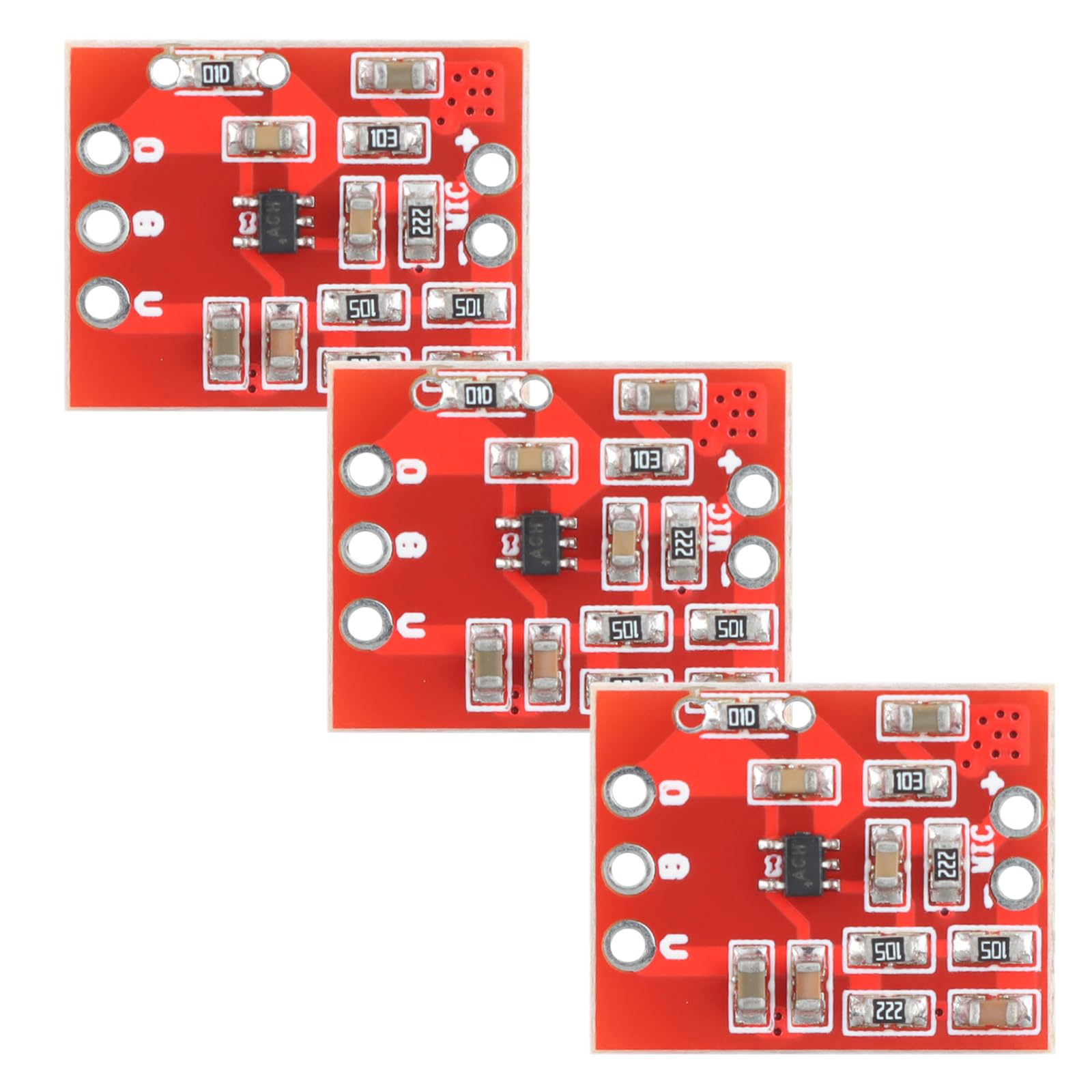 MusRock 3pcs MAX4466 Electret Microphone Preamp Module with Adjustable Gain, Fix