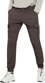 PULI Hiking Pants for Men Cargo Joggers Tapered Outdoor